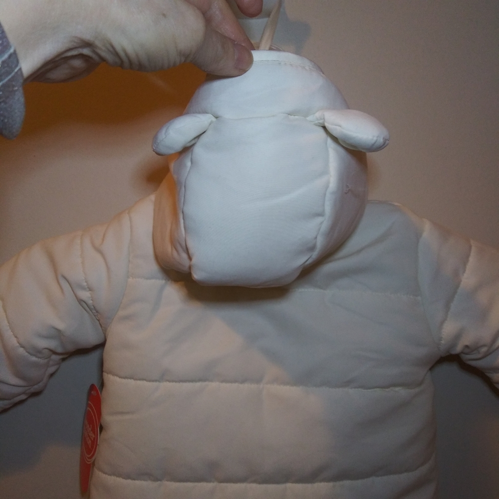Wonder Nation Cream Panda Bear Infant Snowsuit - Picture 8 of 8